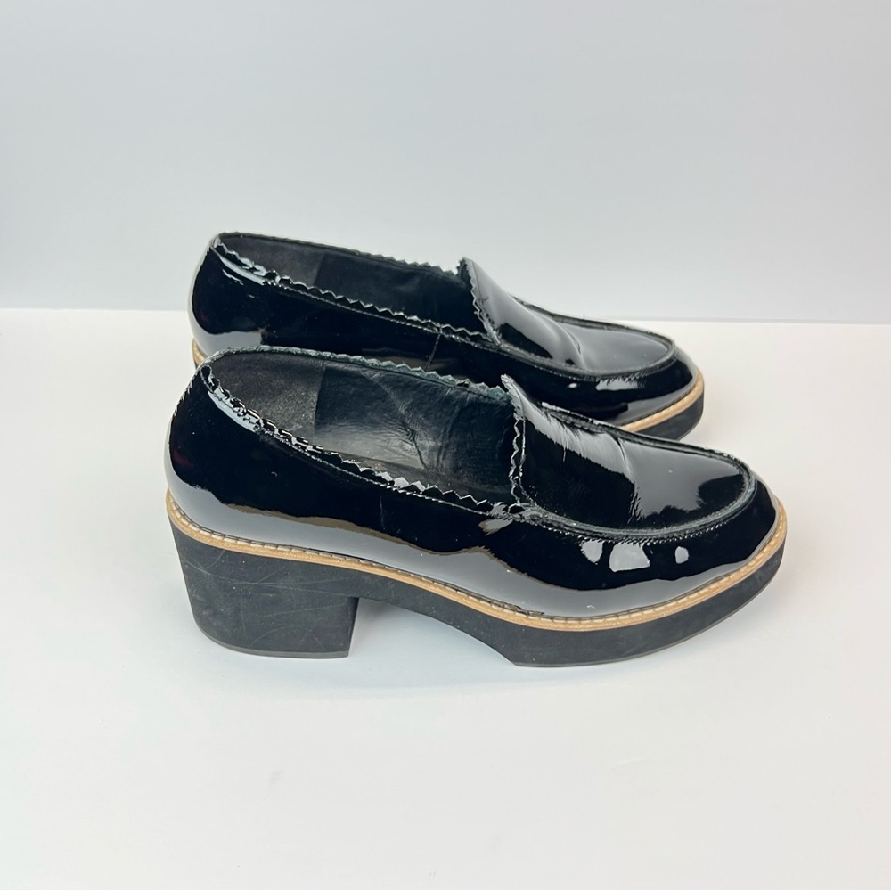 Eileen Fisher Black Patent Leather Loafers - Picture 2 of 9